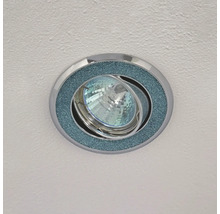 Spot LED încastrat Resin GU5.3 max. 1x50W Ø90 mm, albastru azur