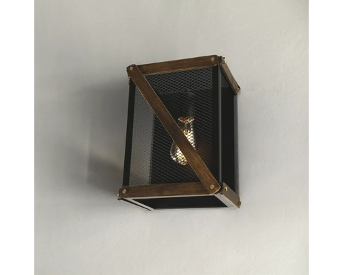 Lumină de perete cu structură de grilaj și bec decorativ