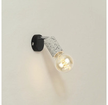 Spot aplicat Simply E27 max. 1x40W, negru/gri beton