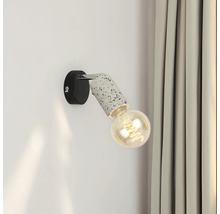 Spot aplicat Simply E27 max. 1x40W, negru/gri beton