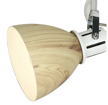 Cerc spoturi Krater E27 max. 3x40W, alb/imitație lemn