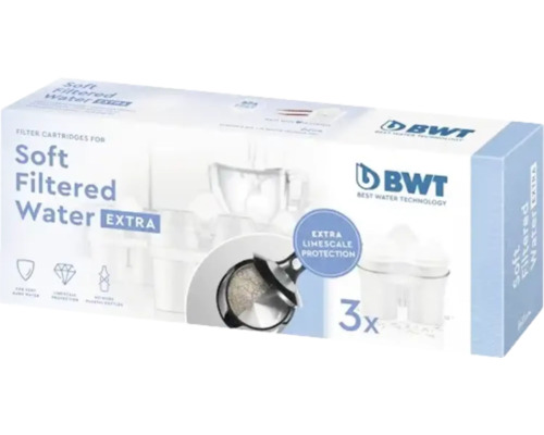 BWT pachet cu trei cartușe de filtrare a apei pentru apă filtrată dedurizată
