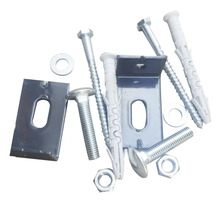 Set clemă fixare panou gard 2xL Bravo gri