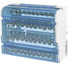 Bloc de distribuție ETI EDB-411 cu mai multe conexiuni sub un capac transparent