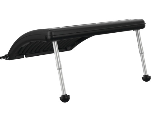 Suport grătar negru cu picioare argintii