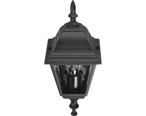 Lumină clasică de perete pentru exterior cu inserție de sticlă