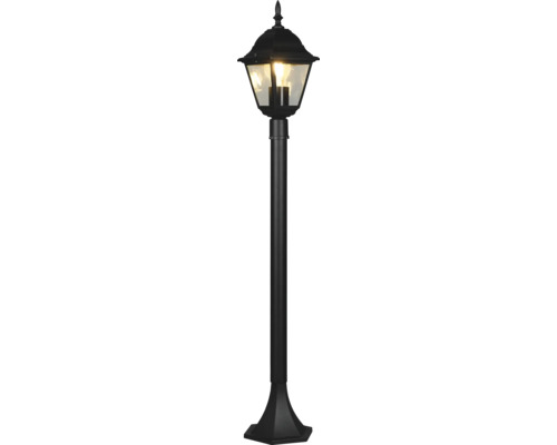 Stâlp iluminat Livenza E27 max. 1x40W, 100 cm, pentru exterior IP44, negru mat Lumină de exterior cu soclu