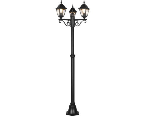 Stâlp de felinar cu trei lumini pentru exterior