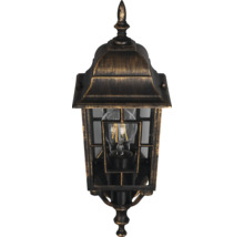 Lumină de perete pentru exterior cu sticlă transparentă și design decorativ