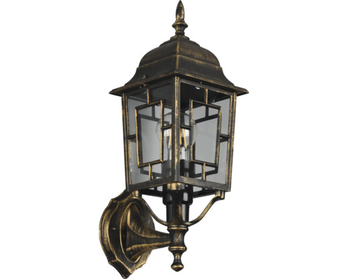 Lanternă pentru montaj pe perete cu inserții de sticlă