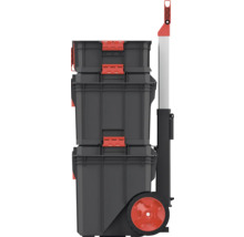 Troller pentru cutii de scule cu mai multe cutii și roți pentru transportul sculelor