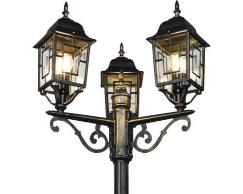 Lampă de grădină cu trei lumini pentru iluminat exterior