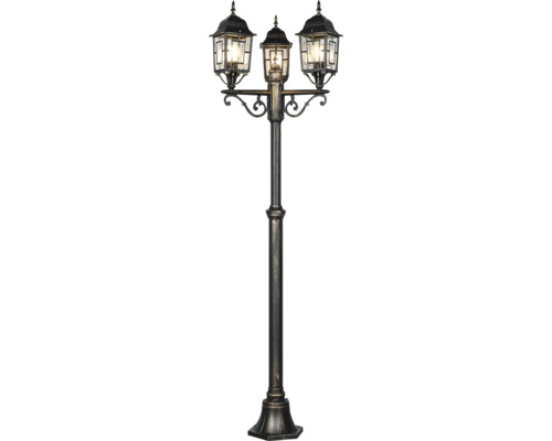 Lampă de grădină cu trei brațe pentru iluminat exterior