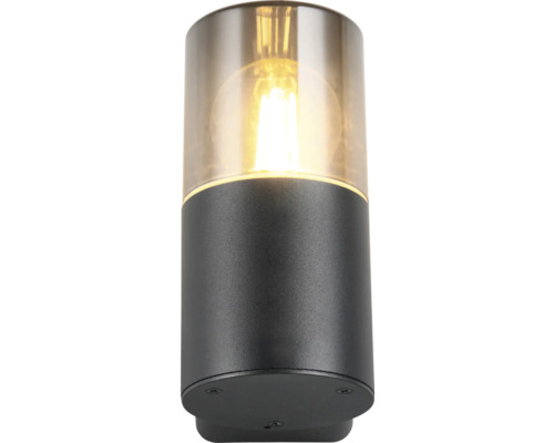 Corp de iluminat exterior din metal și sticlă