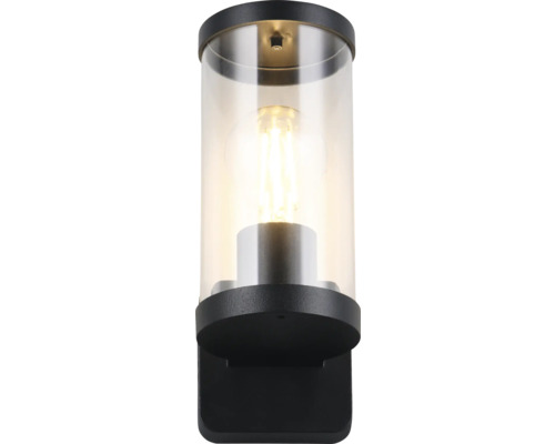 Lumină de perete cu cilindru transparent și bec