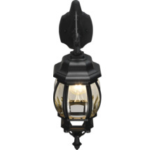 Lumină de perete exterioară neagră în stil felinar