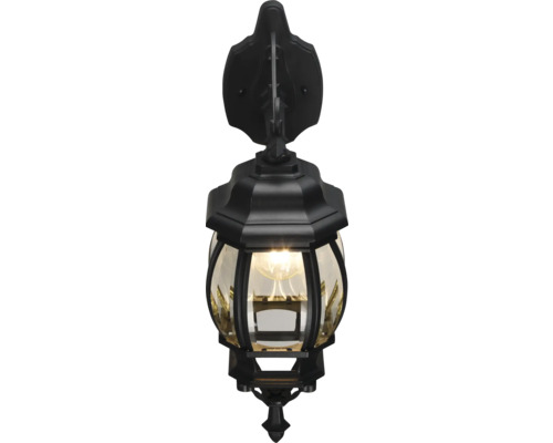 Lumină de perete exterioară neagră în stil felinar