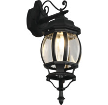 Lampa de perete pentru exterior cu abajur transparent