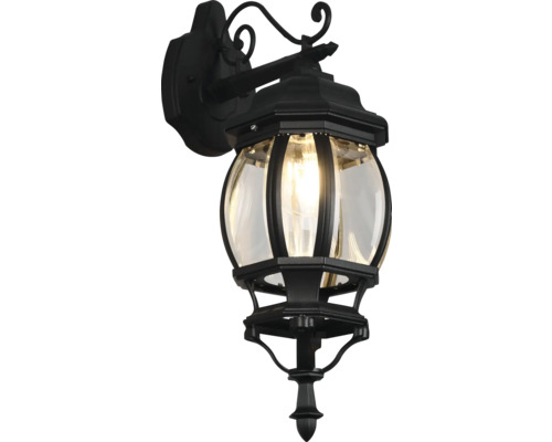 Lampa de perete pentru exterior cu abajur transparent