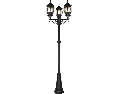 Stâlp de felinar cu trei lămpi pentru exterior