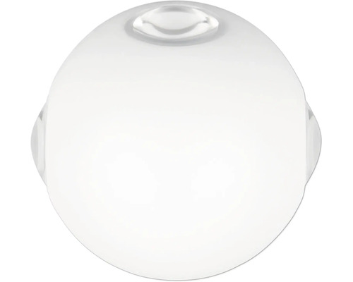 Vază sferică din sticlă transparentă