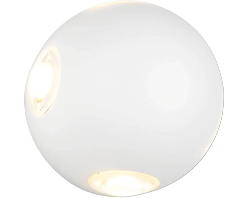 Lumină de perete sferică albă cu două surse de lumină