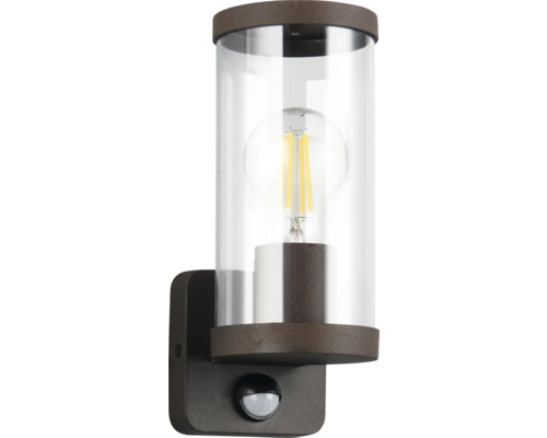 Lumină de perete cu senzor de mișcare și capac de sticlă transparentă