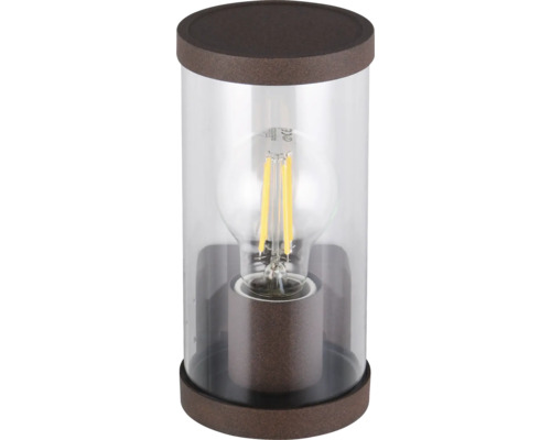 Lumină decorativă de exterior cu sticlă transparentă și sursă de lumină