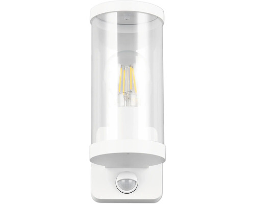 Lumină de perete albă cu senzor de mișcare și bec