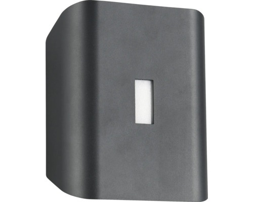 Lumină exterioară gri cu deschidere dreptunghiulară