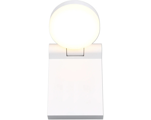 Lampă de masă LED albă cu cap de lumină rotund