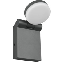 Lumină de perete LED gri cu cap de lumină rotativ