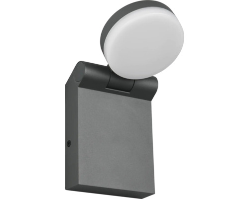 Lumină de perete LED gri cu cap de lumină rotativ