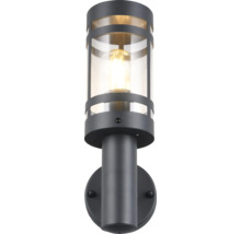 Lumină de perete pentru exterior cu abajur din sticlă