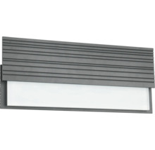 Lumină de perete LED gri cu lamele orizontale