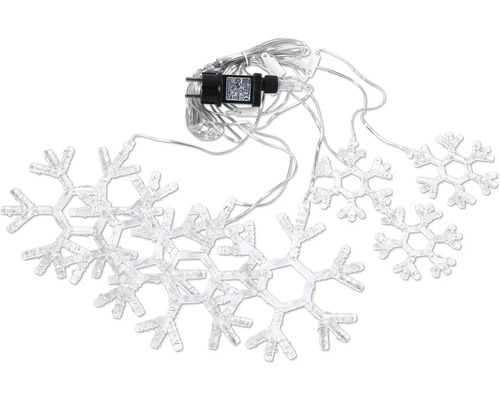 Șir de lumini LED cu fulgi de zăpadă pentru interior