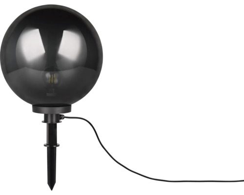 Lumină de grădină în formă de sferă cu țăruș de împământare și cablu