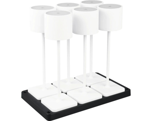 Veioză LED Fernandez 5W 130 lumeni, lumină reglabilă, pentru exterior IP54, alb, set 6 bucăți Veioză LED Fernandez 5W 130 lumeni, lumină reglabilă, pentru exterior IP54, alb, set 6 bucăți