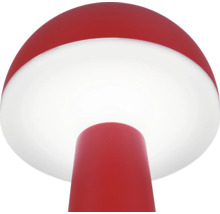 Veioză LED Fungo 2W 200 lumeni, lumină reglabilă, pentru exterior IP54, încărcare USB, roșu