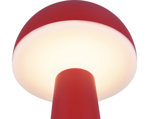 Veioză LED Fungo 2W 200 lumeni, lumină reglabilă, pentru exterior IP54, încărcare USB, roșu Veioză LED Fungo 2W 200 lumeni, lumină reglabilă, pentru exterior IP54, încărcare USB, roșu
