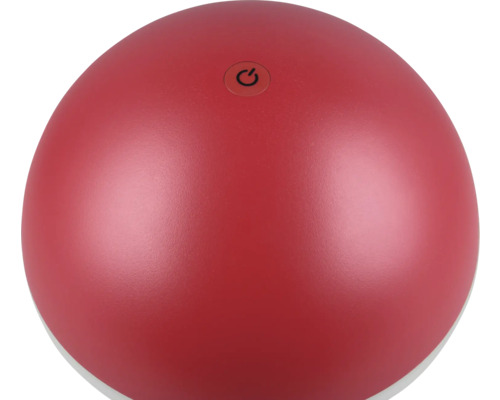 Mingea de masaj roșie cu buton de pornire/oprire