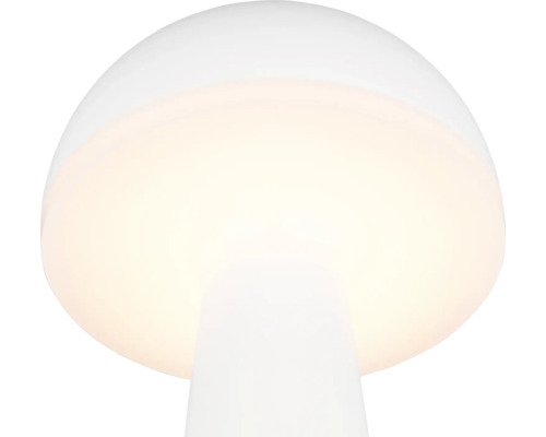 Veioză LED Fungo 2W 200 lumeni, lumină reglabilă, pentru exterior IP54, încărcare USB, albă Veioză LED Fungo 2W 200 lumeni, lumină reglabilă, pentru exterior IP54, încărcare USB, albă