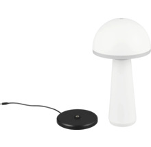 Veioză LED Fungo 2W 200 lumeni, lumină reglabilă, pentru exterior IP54, încărcare USB, albă