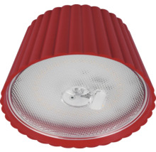 Lampadar cu LED integrat Suarez 2W 200 lumeni, pentru exterior IP44, încărcare USB, roșu