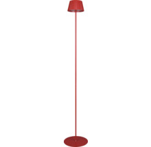 Lampadar cu LED integrat Suarez 2W 200 lumeni, pentru exterior IP44, încărcare USB, roșu