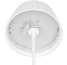 Lampadar cu LED integrat Suarez 2W 200 lumeni, pentru exterior IP44, încărcare USB, alb