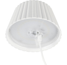 Lampadar cu LED integrat Suarez 2W 200 lumeni, pentru exterior IP44, încărcare USB, alb