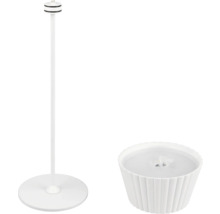 Veioză LED Suarez 2W 200 lumeni, pentru exterior IP44, încărcare USB, albă