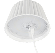 Veioză LED Suarez 2W 200 lumeni, pentru exterior IP44, încărcare USB, albă