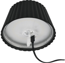 Veioză LED Suarez 2W 200 lumeni, pentru exterior IP44, încărcare USB, antracit
